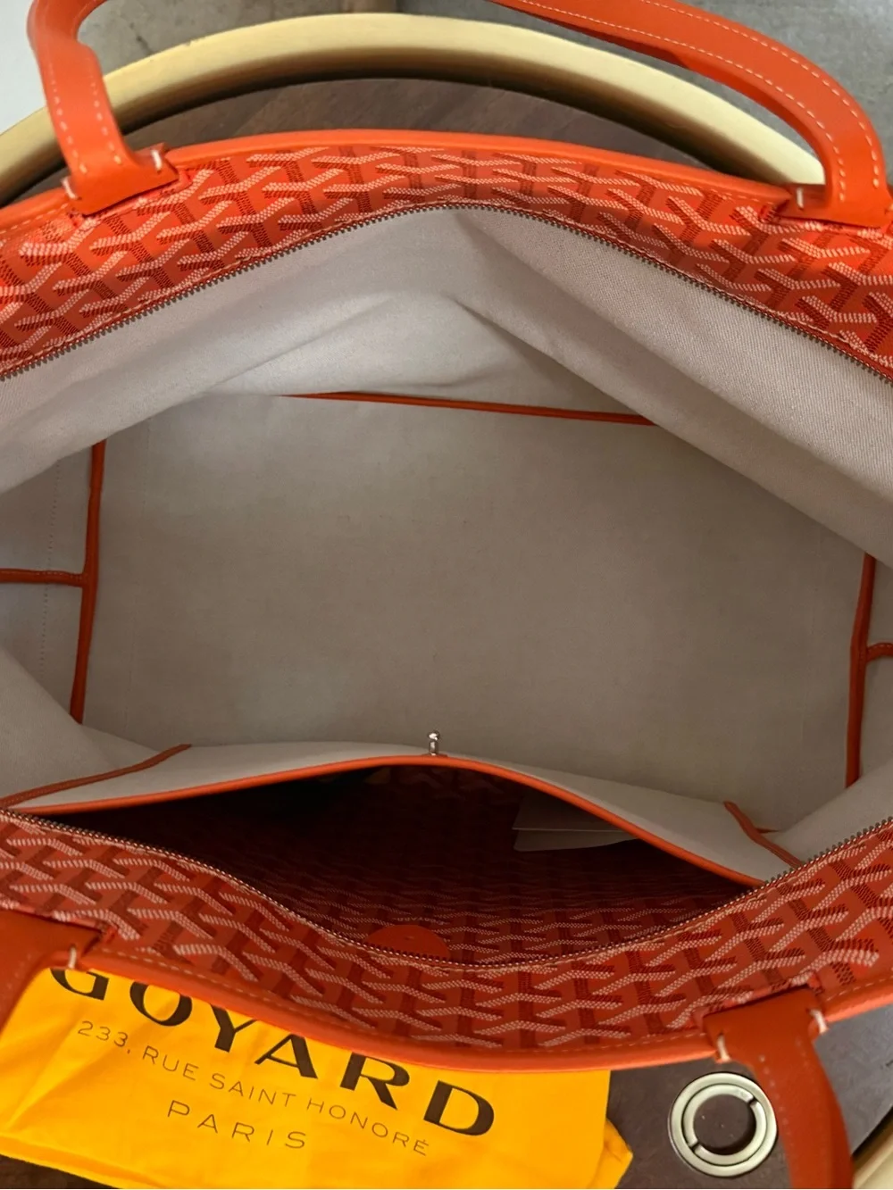 GOYARD Artois GM Weekender Tote Orange NEW